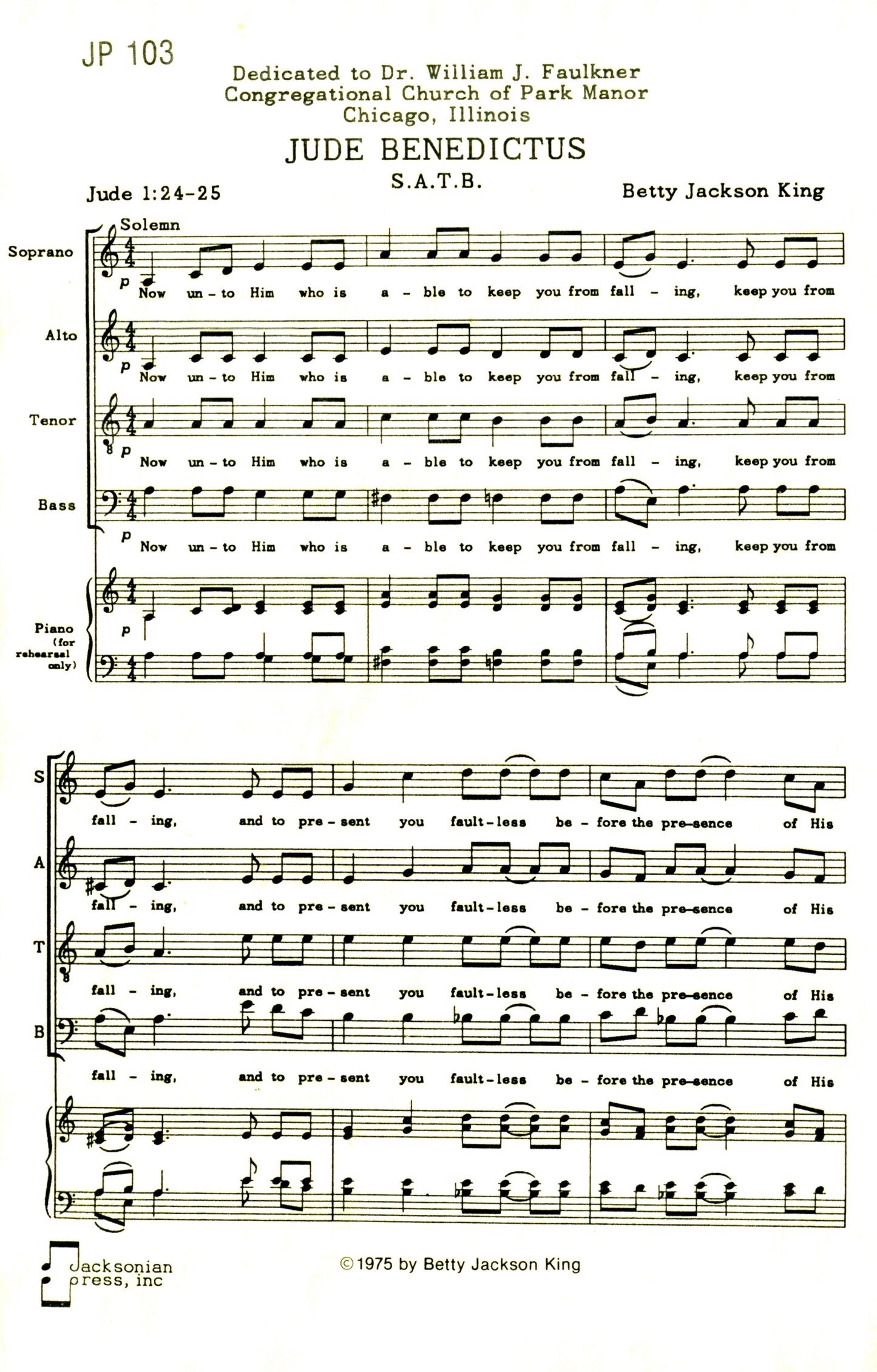 Jude Benedictus - JP 103