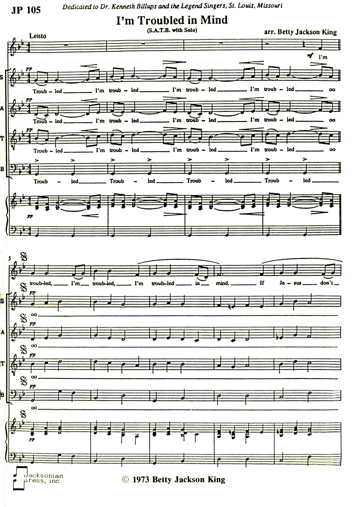 I'm Troubled in Mind - JP 105