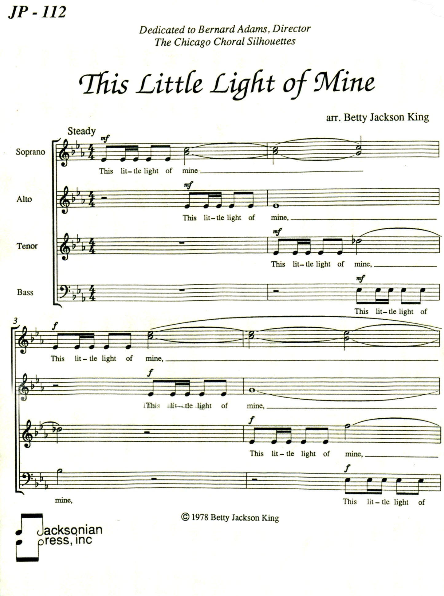This Little Light of Mine - JP 112