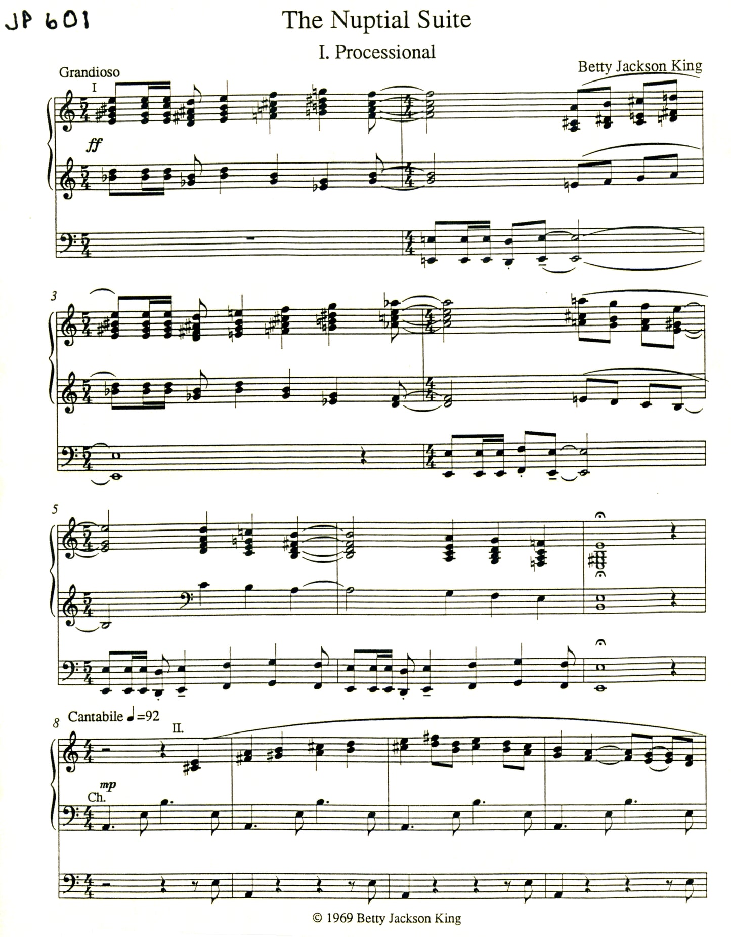 Nuptial Suite - JP 601