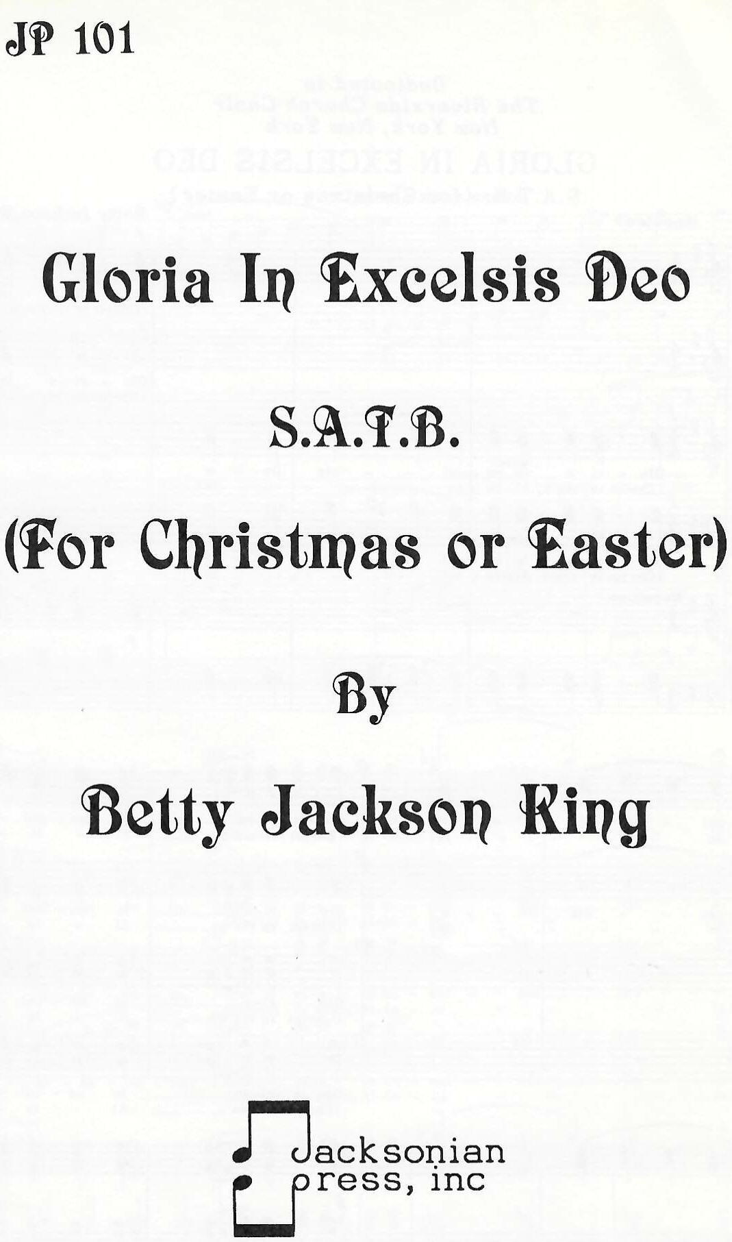 Gloria in Excelsis Deo (Christmas or Easter) - JP 101
