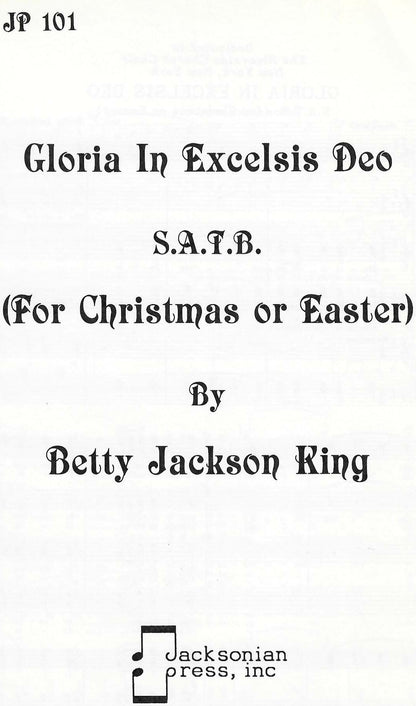 Gloria in Excelsis Deo (Christmas or Easter) - JP 101