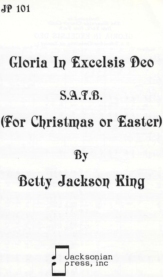 Gloria in Excelsis Deo (Christmas or Easter) - JP 101
