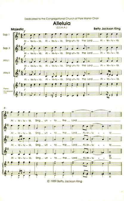 Alleluia & Prayer - JP 301
