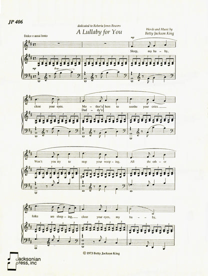 A Lullaby for You - JP 406